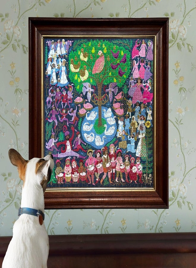 إيبو لعبة أحجية "إيبو بيس آند لوف": ١٢ يومًا من عيد الميلاد - ١٠٠٠ قطعة - أحجية مربعة للكبار، ٢٣×٢٣، تتضمن صورة داخلية وقطعًا. - Image 5